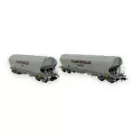 Coffret 2 wagons "Transcéréales NACCO" & "TMF"- Jouef HJ6270 - HO 1/87 - SNCF - Ep IV