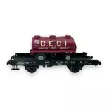 Wagon UFR Mono-Porteur + Remorque citerne "CECI" REE Modeles WB644 - HO 1/87