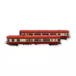 EAD X-4502 railcar and "Marseille" trailer REE MODELES NW169 - SNCF - N 1/160