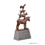 Statue des musiciens de Brême "1953" - Vollmer 48287 - HO : 1/87