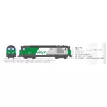 Locomotive diesel BB 67471 Fret - Ree Modèles MB241SAC - HO 1/87 - SNCF - Ep V - Digital sound fumigène - 3R