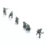 L'infanterie de la Wehrmacht sous le feu - 6 personnages - ARTITEC 5720006 - 1/72  