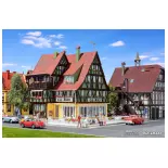 Beleuchteter Bausatz Café-Bistro eingerichtet VOLLMER 43695 - HO 1/87 168x138x155mm