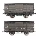 Set 2 Wagons primeurs ex-10T Type 3 REE Modèles WB747 - HO 1/87 - SNCF - EP III