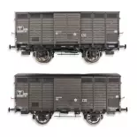 Set 2 wagons primeurs ex-10T Type 3 REE Modèles WB747 - HO 1/87 - SNCF - EP III