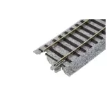 2 rails incurvés Unitrack (R867-10) 10 degrés - Kato 2-290 - HO 1/87