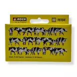 Pack XL 21 vaches noires et blanches NOCH 16164 - HO 1/87ème
