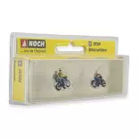 Pack de 2 motos avec 3 personnages NOCH 36904 - N : 1/160