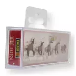 Pack of 5 Faller deer 151924 - HO 1:87 - Painted