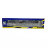 Set 2 ex-gedeckte Waggons 20T PLM REE Modelle WB737 - HO 1/87 - SNCF - EP III