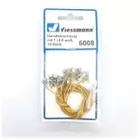 Juego de 10 luces LED para casa Viessmann 6008 - HO 1/87 - Precableado