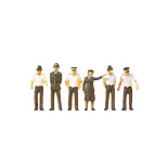 Pack de policiers anglais en uniforme de la marque Preiser PR10371 - HO 1/87