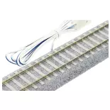 Rail d'alimentation droit Unitrack (S246PCF) CS 246mm - Kato 2-153 - HO 1/87