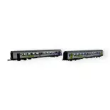 Coffret de deux voitures CORAIL VTU - Azar Models V01-ICP1 - Z 1/220 - SNCF