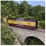 Wagon couvert MILWAUKEE ROAD 2101 RIVAROSSI HR6584A - PRIVAT USA - HO 1/87 