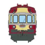 Autorail RGP 1 rouge TEE, X 2774 + remorque XR 7774, 2 phares avec fanaux d'angle - Ree Modèles NW357S - N 1/160 - SNCF - Ep III -Digital sound - 2R