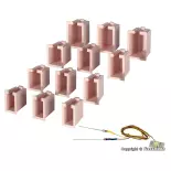 Set de 12 éclairages LED pour maison Viessmann 6005 - HO 1/87 - 4 tailles différentes