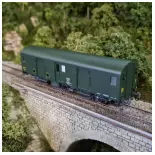 Fourgon Bagages Dd2ai Vert 301 - feux fin de convoi - MODELS WORLD 30314 - SNCF - HO