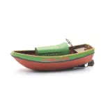 Bateau à moteur frison en acier, coque pleine - ARTITEC 387.588 - H0 - 1:87