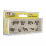 Pack de 9 animaux, vaches et veaux NOCH 36722 - N : 1/160