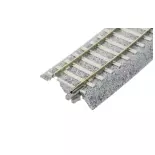 2 rails courbes Unitrack (R790-PCAL/R790-PCAR) CS - Kato 2-252 - HO 1/87