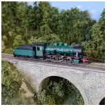 Locomotive à vapeur avec tender de la série 81 de la NMBS/SNCB - TRIX 25539 - HO 1/87e