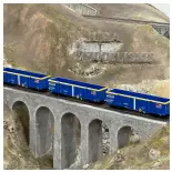 Coffret de 3 Wagons Tombereaux Type Eamnos - JOUEF HJ6293 - HO 1/87 - SNCF - EP VI