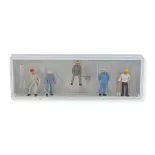 Road workers - labourers and shovels PREISER 14017 - HO 1/87