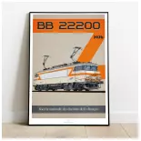 Plakat BB 22200 - 1976 - SNCF - A2 42,0 x 59,4 cm