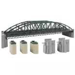 Puente en arco, 2 carriles - FALLER 120507 - HO 1/87