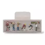 6 Figurines sur le chantier - Faller 151694 - HO 1/87