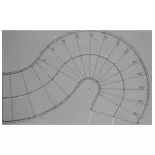 curved road sheets / 2 pieces / 40 mm wide
