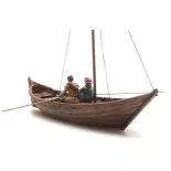 Longboat and 2 figures from the 15th century - Artitec 10.334 - HO 1/87