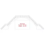 Passerelle pour piétons Bois Modelisme 208001 - N 1/160