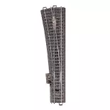 Aiguillage long à gauche 12,1° Marklin 24711 - 236,1 mm - HO : 1/87 - Code 83 - Voie C