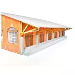 Halle à marchandise de la compagnie des chemins de fer du Nord - Bois Modélisme 102007 - HO 1/87