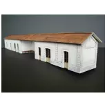 PLM XXL Wooden Dock Shelter Modelism 101019 HO 1/87