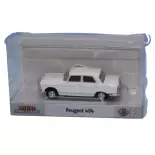 Peugeot 404 witte berline BREKINA 92978 SAI 2320 - HO 1/87