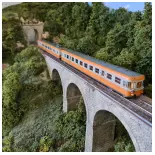 Autorail RGP2 X 2700 orange/grise Analogique JOUEF 2388 SNCF HO 1/87 EP
