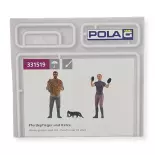 Set van 2 "Stalknecht en kat" figuren - Pola G 331519 - G : 1/22.5