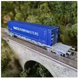 Sgss "P&O" containerwagen JOUEF 6240 - SNCF - HO 1 : 87 - EP VI