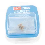 Pack of 10 PECO PL29 LED resistors - All scales