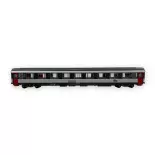 Voiture voyageurs VSE A9u, livrée corail, logo carmillon - LS Models 40382 - HO 1/87 - SNCF - Ep IV - 2R