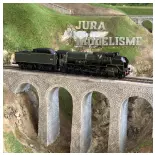 Locomotive à vapeur 2-150 B 8 avec tender 36 A 9 ACC SON fumée - R37 HO41202DSFAC - SNCF - EP III