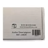 Atelier demi pignons - BOIS MODELISME 106016 - HO 1/87ème - 122x24x98mm