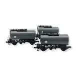 Set van 3 wagons-citernes "Spoorwegvervoer" ROCO 76005 - DB - HO 1/87 EP IV
