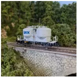 Wagon silo à ciment Piko 54698 - HO 1:87 - GATX - EP V