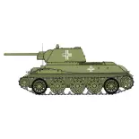 Véhicule militaire - Char d'assaut T-34/76 Modèle 1943 - ITALERI 6570 - 1/35