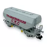Wagon céréalier “Transcéréales CTC” - Ree Modèles NW-319 - N 1/160 - SNCF - Ep IV - 2R