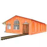 Halle à marchandise de la compagnie des chemins de fer du Nord - Bois Modélisme 102007 - HO 1/87